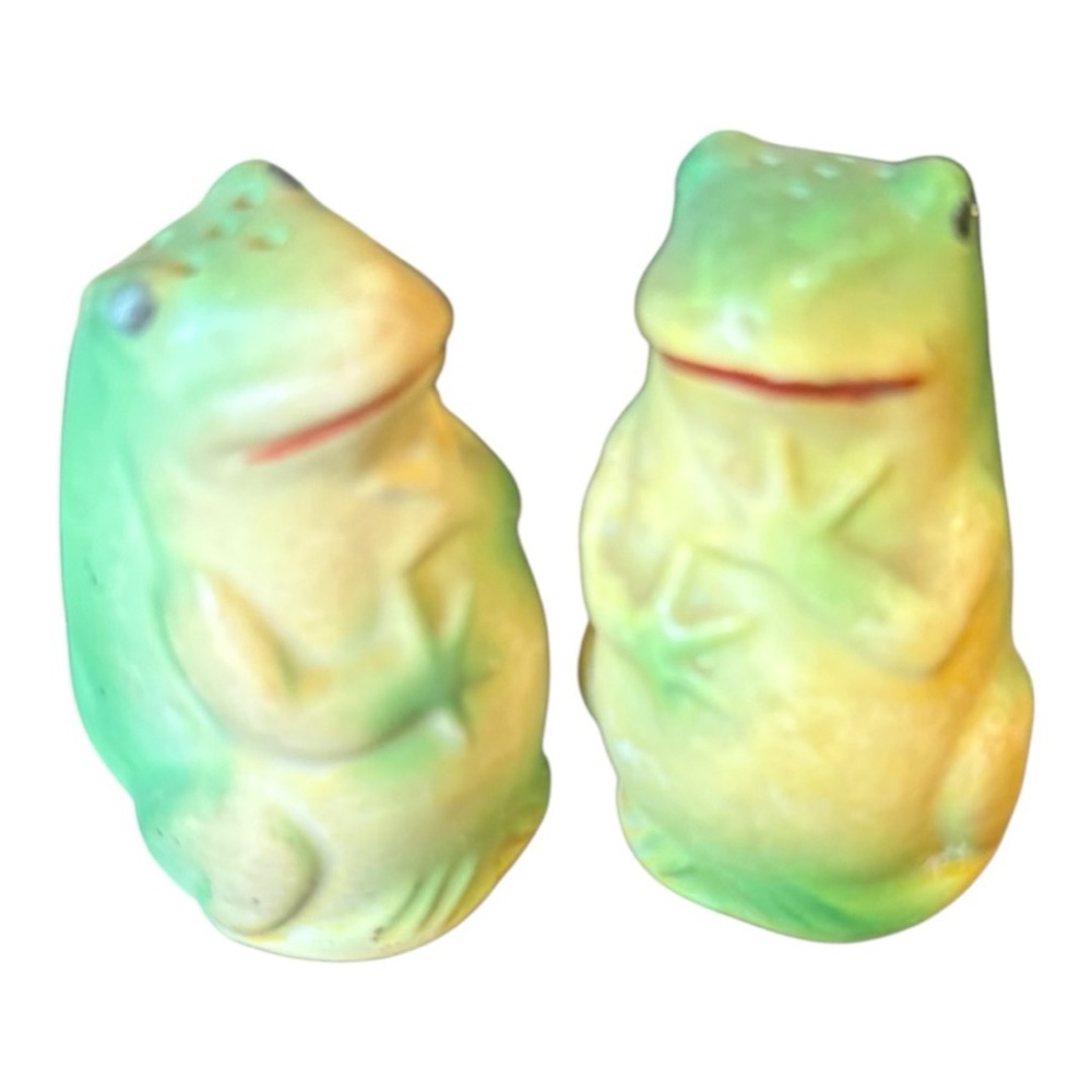 Vintage Frogs Salt &‎ Pepper Shakers Japan